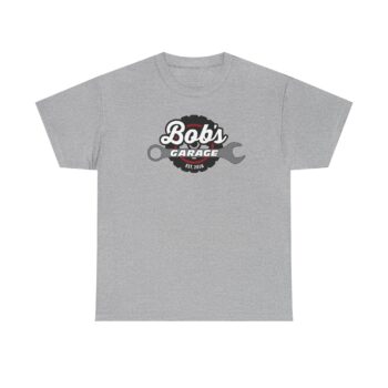 Custom Unisex Heavy Cotton Tee - 'Bob's Garage' - Perfect for Mechanics and Car Enthusiasts - Image 11