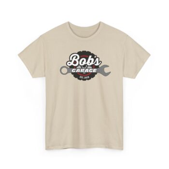 Custom Unisex Heavy Cotton Tee - 'Bob's Garage' - Perfect for Mechanics and Car Enthusiasts - Image 9