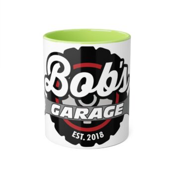 Personalized Garage Accent Mug for Car Enthusiasts - 11oz Black Handle Coffee Cup - Image 14