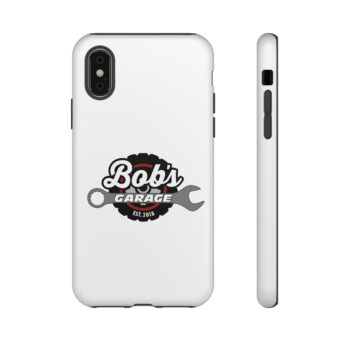 Customizable Tough Phone Case for Garage Enthusiasts - Bob's Garage Est. 2018 - Image 10