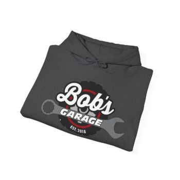 Custom Bob's Garage Hooded Sweatshirt - Perfect for Car Lovers! - Image 13