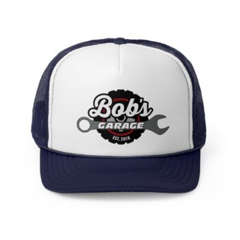 Custom Bob's Garage Trucker Cap | Automotive Style Hat | Perfect Gift for Mechanics & Car Enthusiasts - Image 2