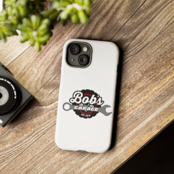 Customizable Tough Phone Case for Garage Enthusiasts - Bob's Garage Est. 2018 - Image 140