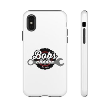 Customizable Tough Phone Case for Garage Enthusiasts - Bob's Garage Est. 2018 - Image 9