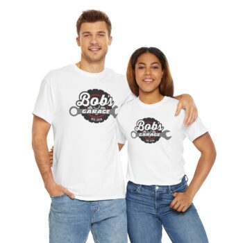 Custom Unisex Heavy Cotton Tee - 'Bob's Garage' - Perfect for Mechanics and Car Enthusiasts