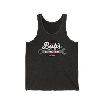 Custom Bob's Garage Unisex Jersey Tank Top - Perfect for Car Lovers - Image 5