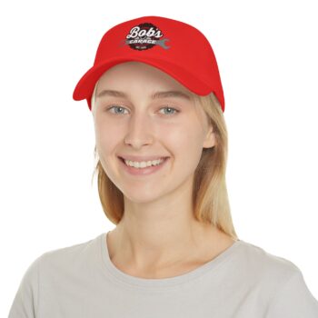 Personalized Bob's Garage Low Profile Baseball Cap | Red Cap for Car Enthusiasts - Image 8