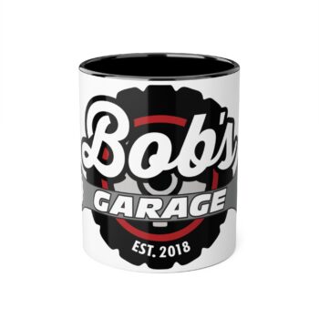 Personalized Garage Accent Mug for Car Enthusiasts - 11oz Black Handle Coffee Cup - Image 6