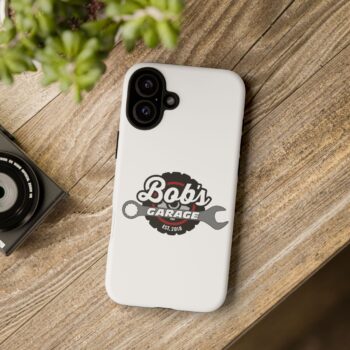 Customizable Tough Phone Case for Garage Enthusiasts - Bob's Garage Est. 2018 - Image 214