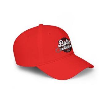 Personalized Bob's Garage Low Profile Baseball Cap | Red Cap for Car Enthusiasts - Image 7