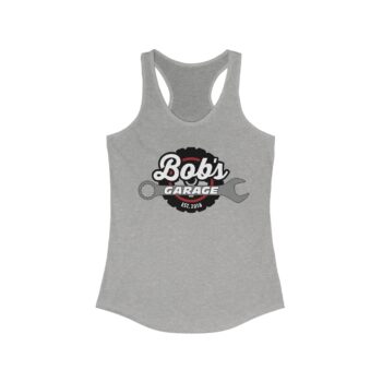 Bob's Garage Women's Racerback Tank Top - Custom Automotive Style Tee