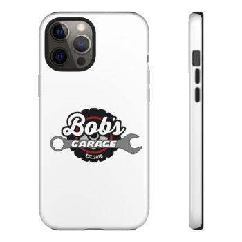 Customizable Tough Phone Case for Garage Enthusiasts - Bob's Garage Est. 2018 - Image 25