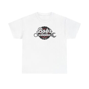 Custom Unisex Heavy Cotton Tee - 'Bob's Garage' - Perfect for Mechanics and Car Enthusiasts - Image 2