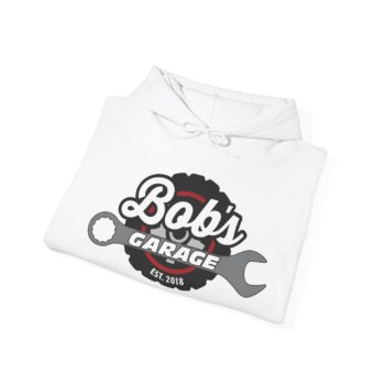 Custom Bob's Garage Hooded Sweatshirt - Perfect for Car Lovers! - Image 5